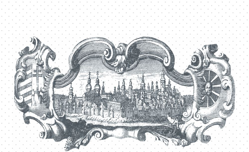 Historic engraving of Trnava